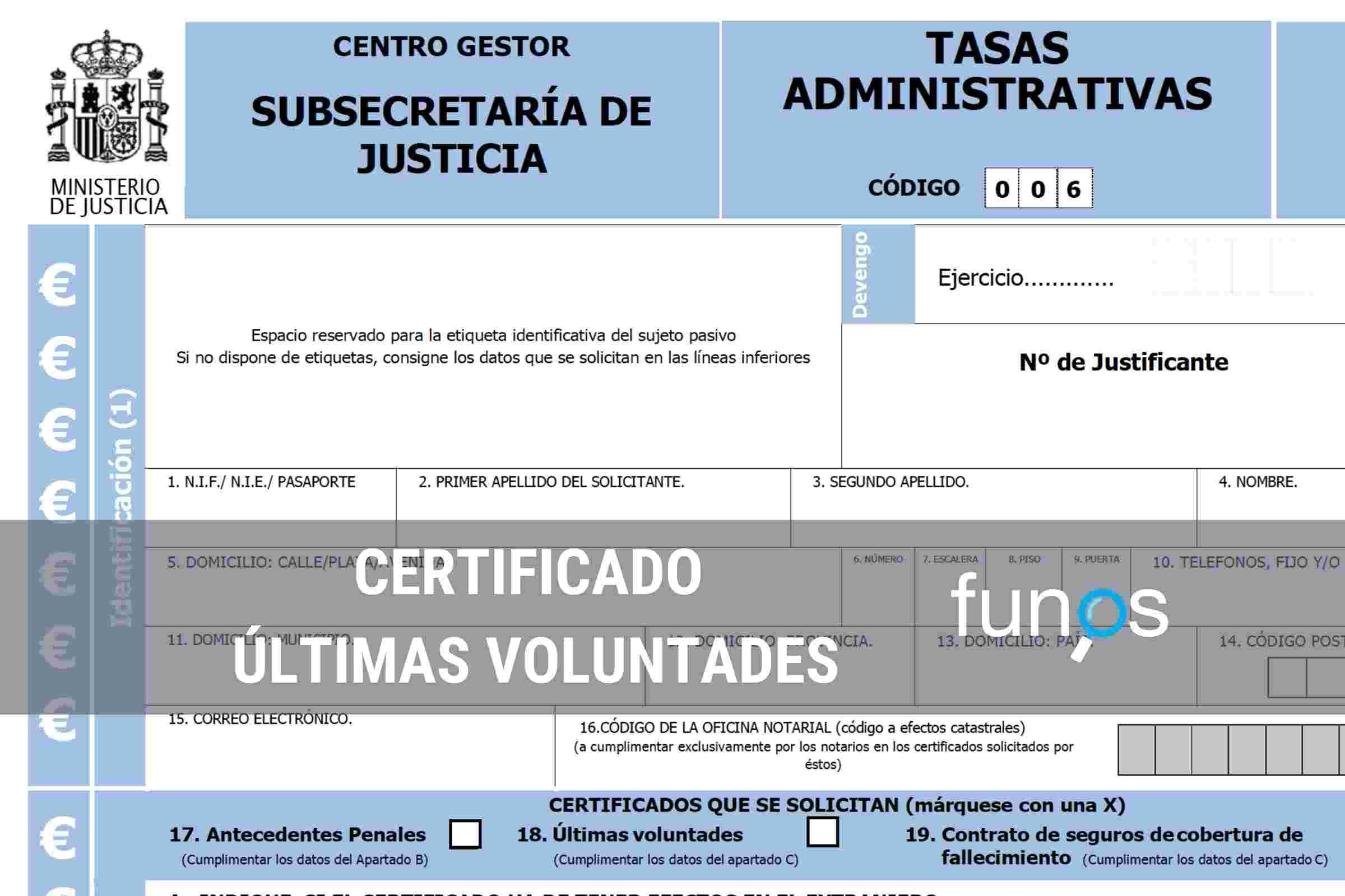 Post sobre Certificado de Últimas Voluntades en Funos